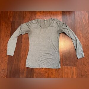 Gray Long Sleeve Women's Top
